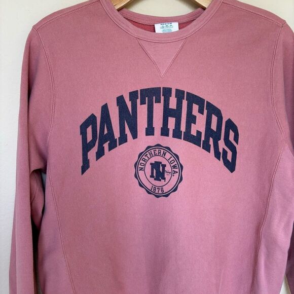 UNI Panthers Champion‎ reverse weave Pink Northern Iowa UNI Sweatshirt Medium - Picture 2 of 10